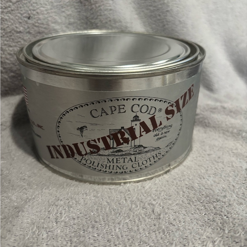 Cape Cod Polish Industrial Size Tin for‎ Fine Metals | (12)6x12 Polishing Cloths